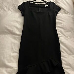 black formal cocktail dress